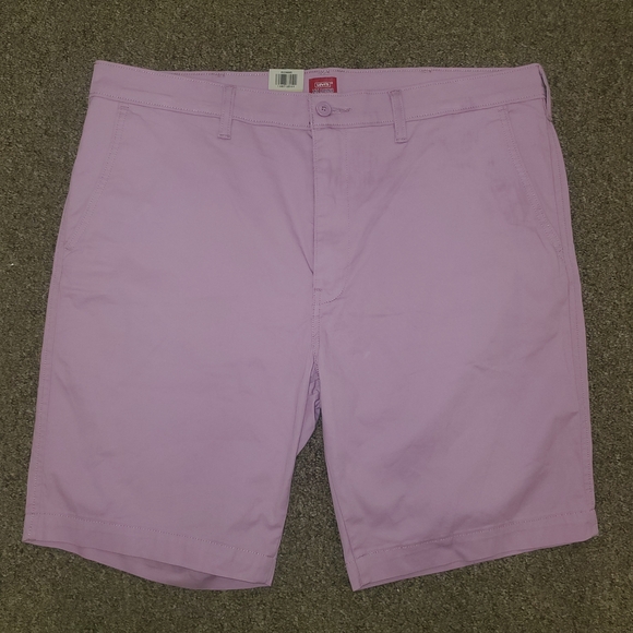 Levis XX Standard Taper Chino Shorts Men's 38 Stretch Twill Cotton Flat Front - Picture 1 of 11